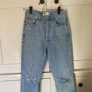 AGOLDE Riley high rise crop in Shatter (SOLD)